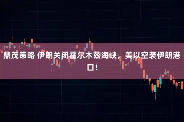 鼎茂策略 伊朗关闭霍尔木兹海峡,美以空袭伊朗港口!